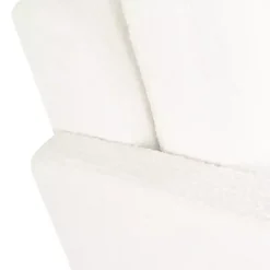 Best Kirklands Home Boucle Wood Frame Accent Chair White