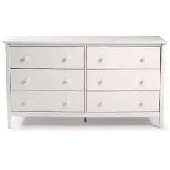 Best Kirklands Home Brazilian Pine Wood 6-Drawer Dresser White