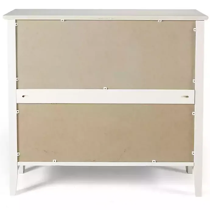 Discount Kirklands Home Brazilian Pine Wood Short Bookshelf White