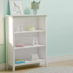 Sale Kirklands Home Brazilian Pine Wood 3-Tier Bookshelf White