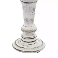 Online Kirklands Home White Brushstroke 3-pc. Pillar Candle Holder Set