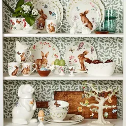 Discount Kirklands Home White Butterfly Meadow Porcelain Bread Basket