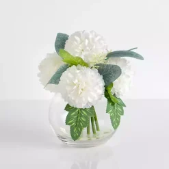 New Kirklands Home White Carnation in Bud Vase Arrangement