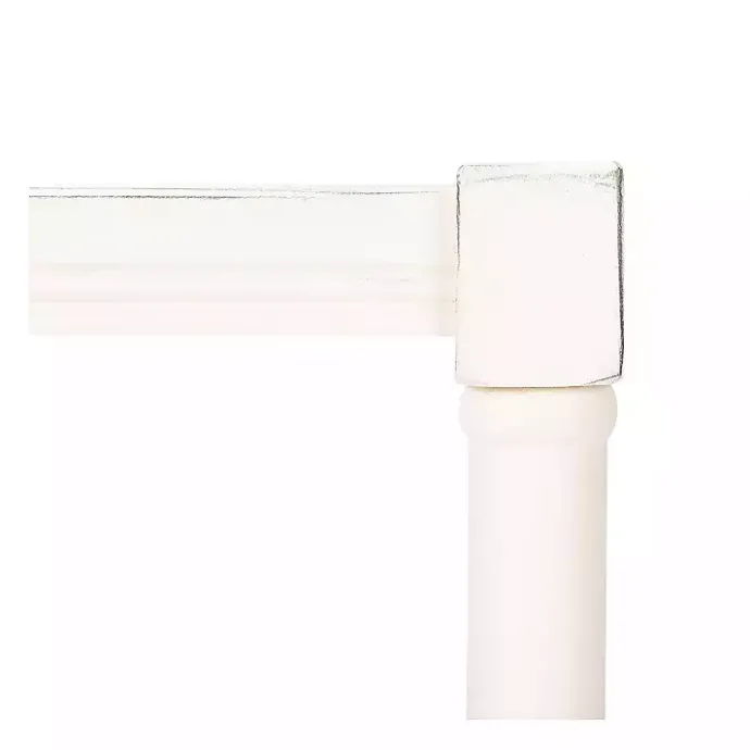 New Kirklands Home Carved Pinewood Farmhouse Accent Table White