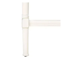 New Kirklands Home Carved Pinewood Farmhouse Accent Table White