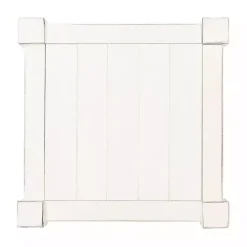 New Kirklands Home Carved Pinewood Farmhouse Accent Table White