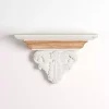 Outlet Kirklands Home White Carved Wood Floating Wall Shelf
