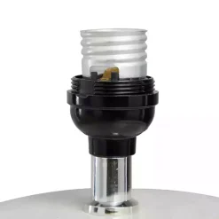 Clearance Kirklands Home Ceramic and Jute Woven Table Lamp White