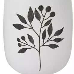 Best Kirklands Home White Ceramic Berry and Fern Vases, Set of 3