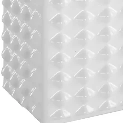 Clearance Kirklands Home Ceramic Diamond Textured Table Lamp White