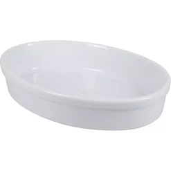 Kirklands Home Ceramic Oval Bakers, Set of 2 White