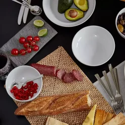 Sale Kirklands Home Ceramic Pasta Bowls, Set of 4 White