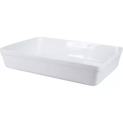 Outlet Kirklands Home Ceramic Rectangular Baker White