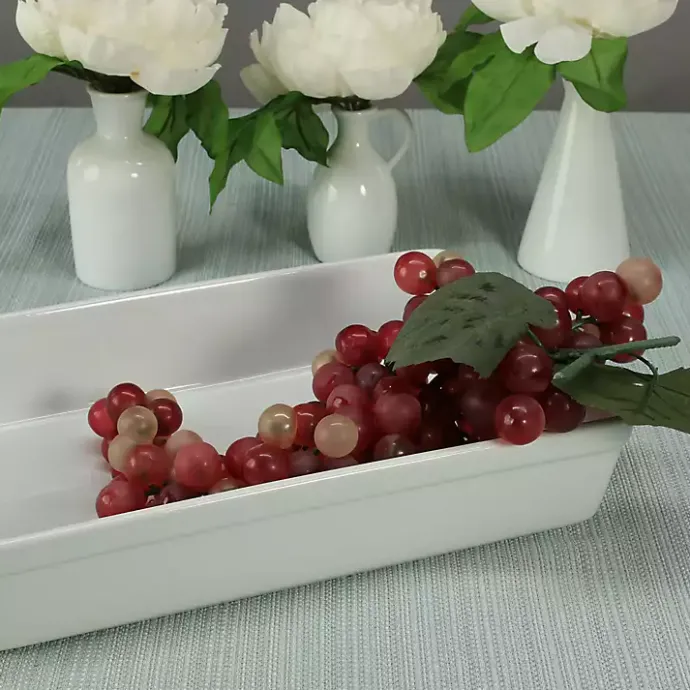 Outlet Kirklands Home Ceramic Rectangular Baker White