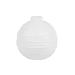 Clearance Kirklands Home Ceramic Round Textured Mini Vases, Set of 3 White