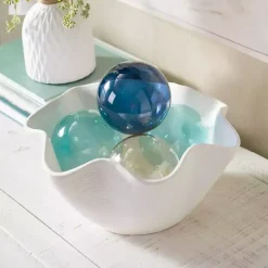 Hot Kirklands Home Ceramic Ruffle Bowl White