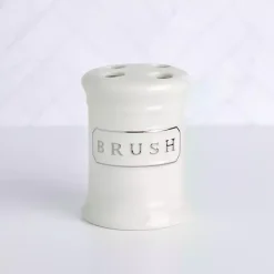 Discount Kirklands Home Ceramic Toothbrush Holder White
