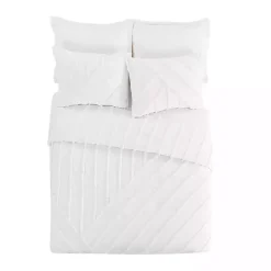 Discount Kirklands Home Chenille Line 3-pc. Full/Queen Comforter Set White