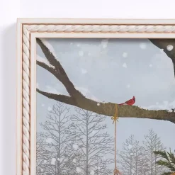 Sale Kirklands Home White Christmas Farmhouse Framed Art Print