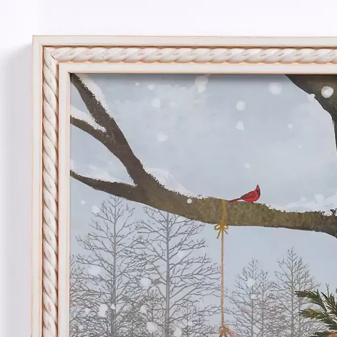 Sale Kirklands Home White Christmas Farmhouse Framed Art Print