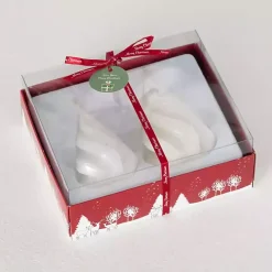 Best Kirklands Home Christmas Tree Kitira Candles, Set of 2 White