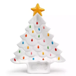 Sale Kirklands Home Christmas Tree Serving Platter White