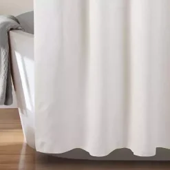 New Kirklands Home Ciel Tassel Shower Curtain White