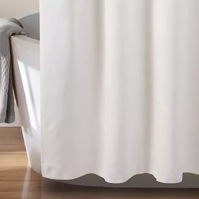 New Kirklands Home Ciel Tassel Shower Curtain White