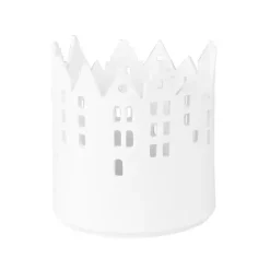 Outlet Kirklands Home City Light Marketplace Votive Candle Holder White