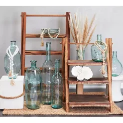 Outlet Kirklands Home Clay Hourglass Accent Table White