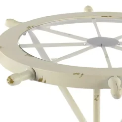 Clearance Kirklands Home White Coastal Ship Accent Table
