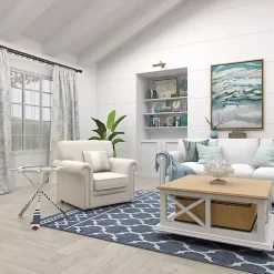 Clearance Kirklands Home White Coastal Ship Accent Table