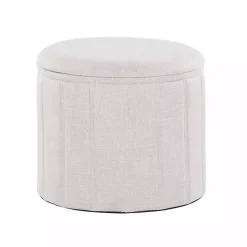 New Kirklands Home Collapsible Storage Ottoman White