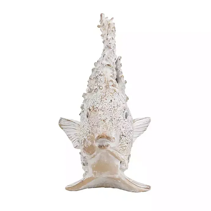 Outlet Kirklands Home Coral Angelfish Figurine White