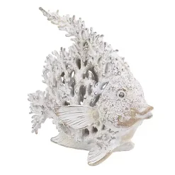 Outlet Kirklands Home Coral Angelfish Figurine White
