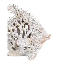 Outlet Kirklands Home Coral Angelfish Figurine White