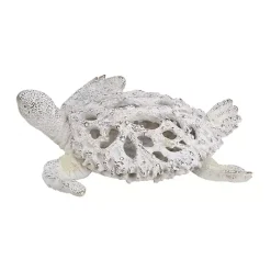 Kirklands Home Coral Reef Sea Turtle Figurine White