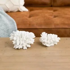Discount Kirklands Home Coral Statues, Set of 2 White