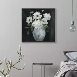 Sale Kirklands Home White Country Collection Framed Canvas Art Print