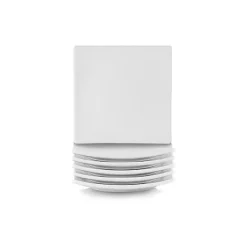 Discount Kirklands Home Coupe Square Appetizer Plates, Set of 6 White