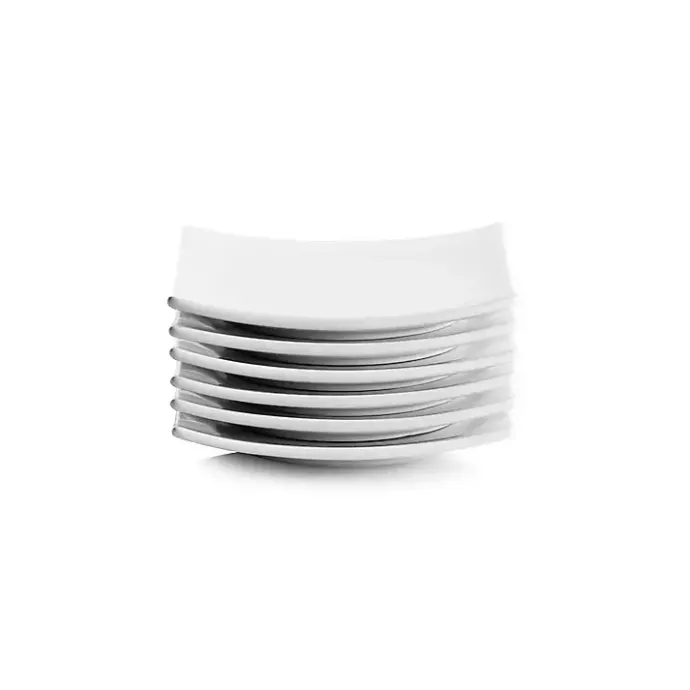 Discount Kirklands Home Coupe Square Appetizer Plates, Set of 6 White