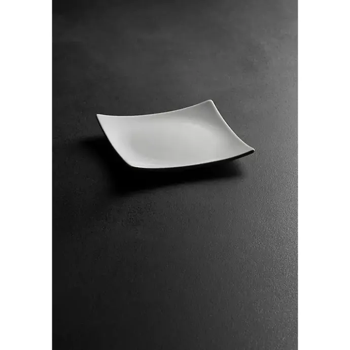 Discount Kirklands Home Coupe Square Appetizer Plates, Set of 6 White