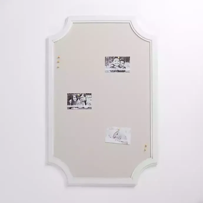 Outlet Kirklands Home White Curved Frame Pinboard