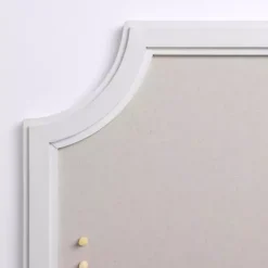 Outlet Kirklands Home White Curved Frame Pinboard