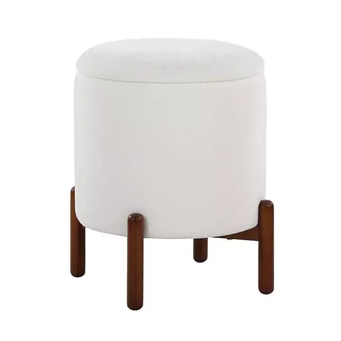 Outlet Kirklands Home Daniella Storage Ottoman White