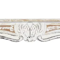 Outlet Kirklands Home White Distressed Carved Wood Acanthus Wall Shelf