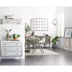 Outlet Kirklands Home White Distressed Carved Wood Acanthus Wall Shelf