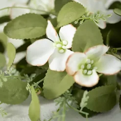 Sale Kirklands Home White Dogwood and Greenery Wreath