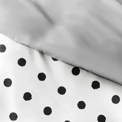 Discount Kirklands Home White Dotted Reversible 2-pc. Twin Duvet Cover Set