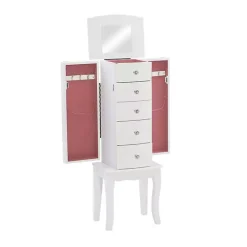 Discount Kirklands Home 5-Drawer Jasmine Petite Jewelry Armoire White